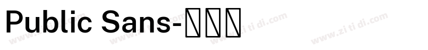 Public Sans字体转换